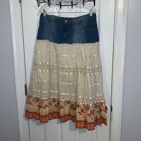 bill blass Dresses & Skirts - ☀️50% marked off Summer sale Vintage Bill Blass 80s Denim Skirt